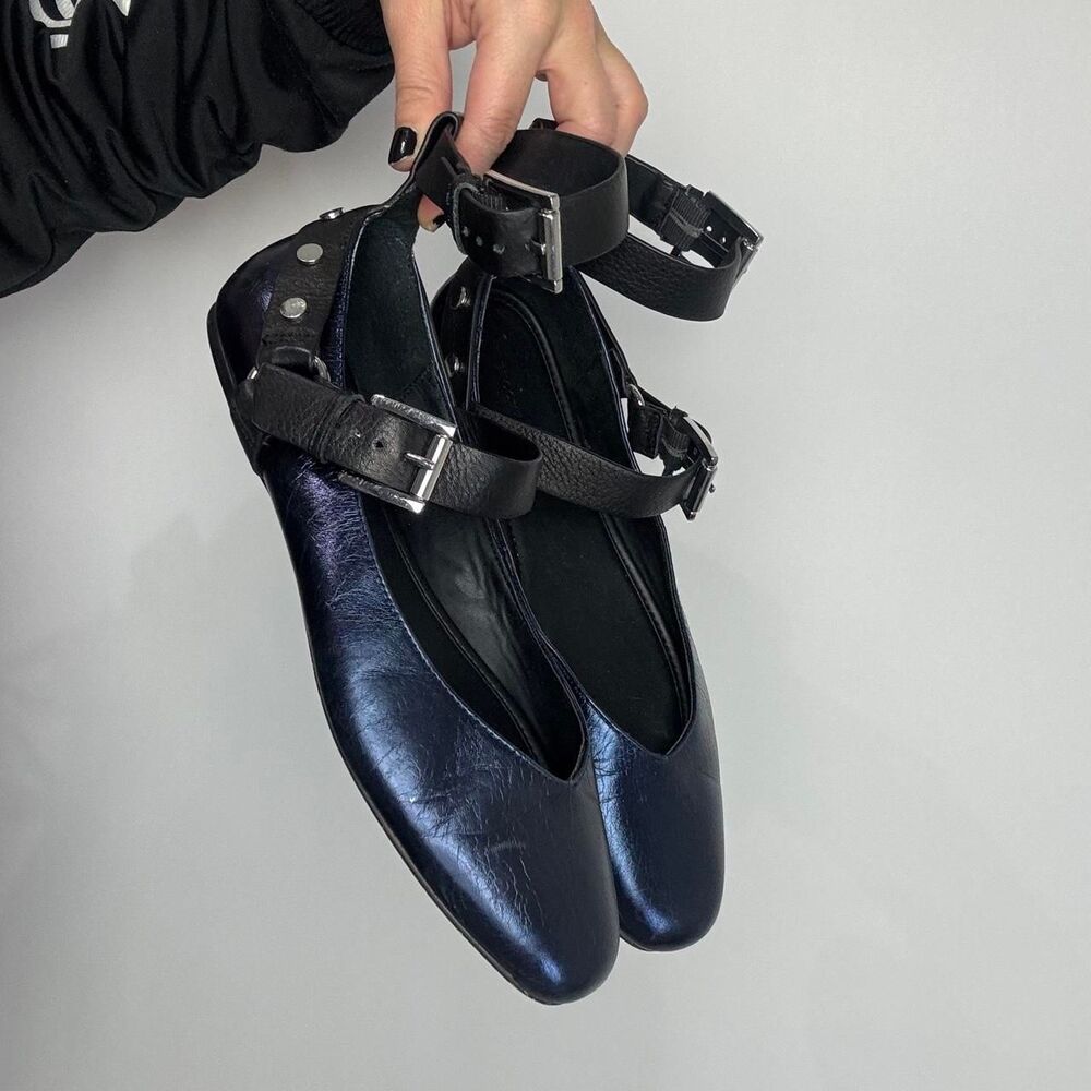 Rebecca Minkoff Vivica Harness Studded Ballet Flats